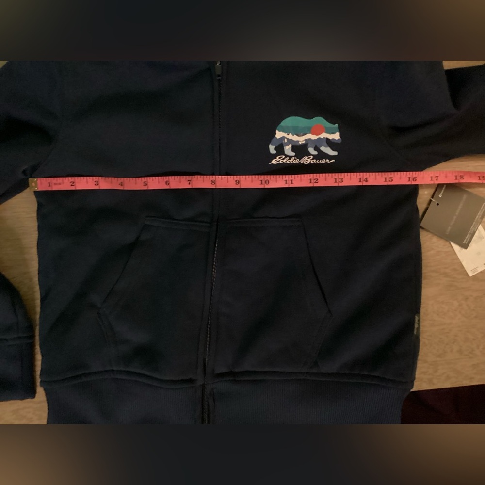 Eddie Bauer Kids Zip Up Hoodie Size 10 NWT - Picture 7 of 9